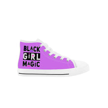 Load image into Gallery viewer, High Top Canvas Shoes - BLACK GIRL MAGIC
