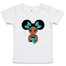 Load image into Gallery viewer, Aafro Puff Teal Infant Tee
