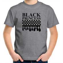Load image into Gallery viewer, Black Princess Kids/Youth Crew T-Shirt - COLOUR
