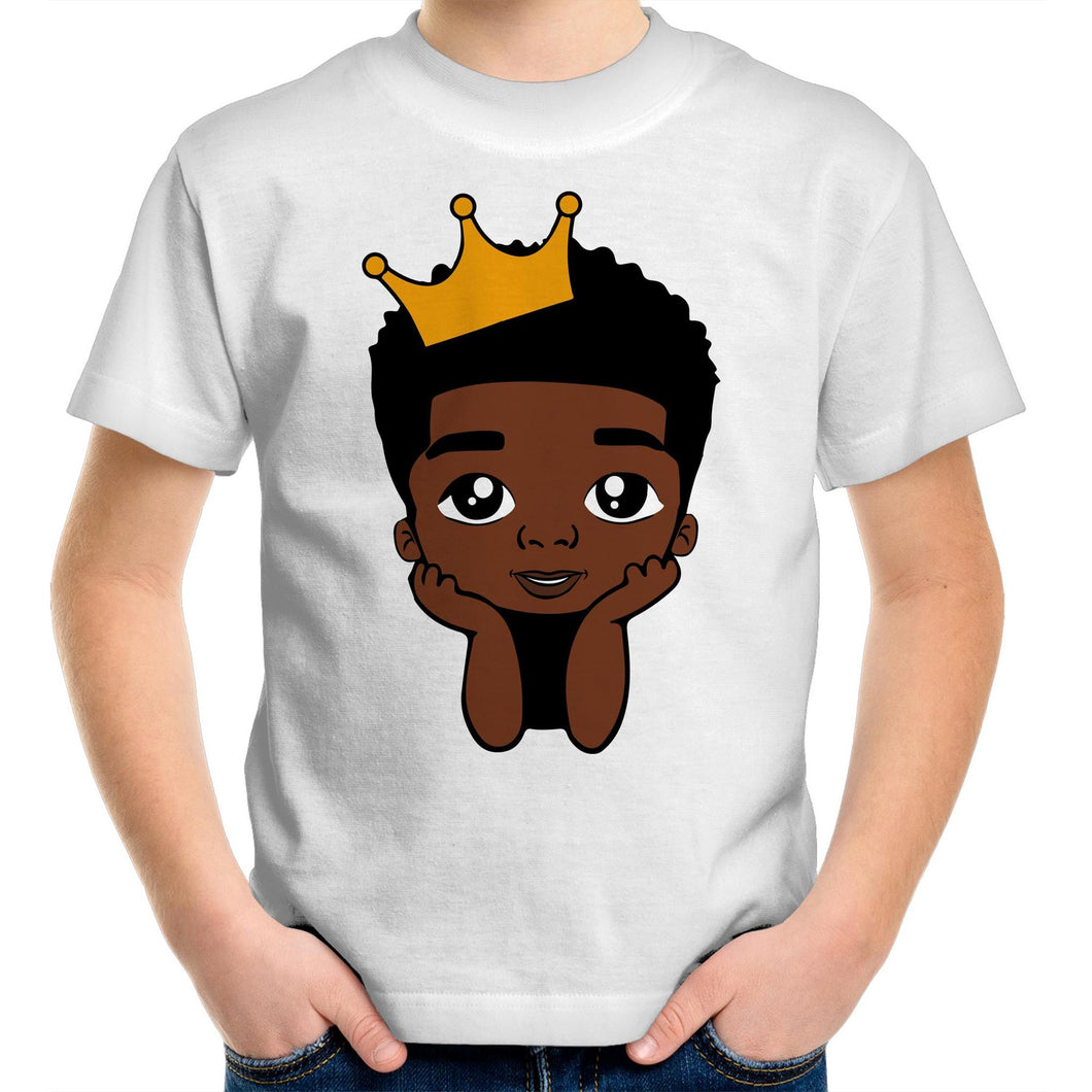 Aafro King King Kids/Youth Crew T-Shirt