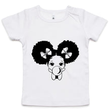 Load image into Gallery viewer, Melanin Poppin B&amp;W Infant Tee
