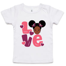 Load image into Gallery viewer, Aafro Girl Love Infant Tee
