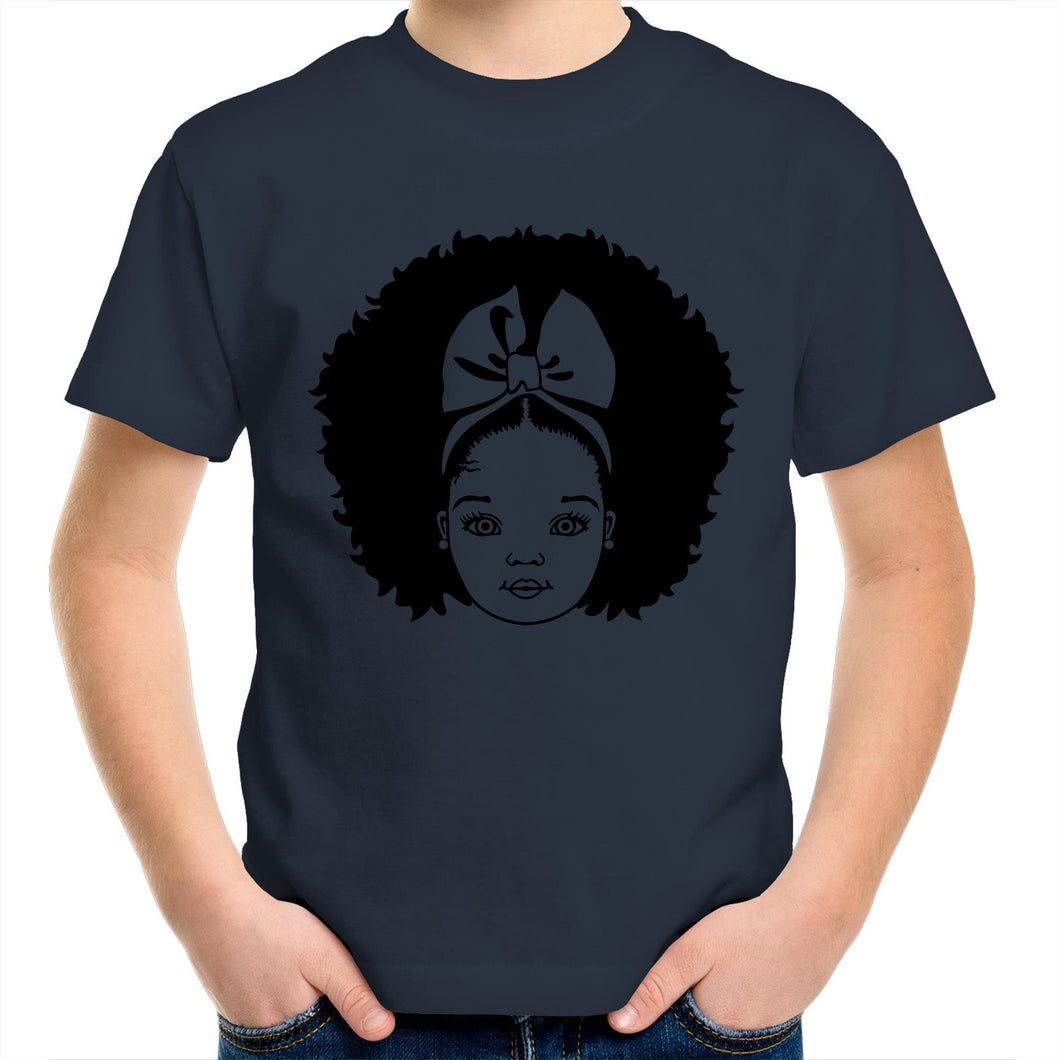 Aafro Girl Kids/Youth Crew T-Shirt - COLOUR