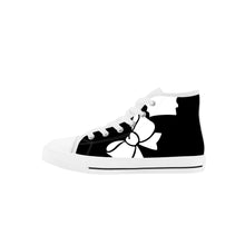 Load image into Gallery viewer, Aafro Puff silhouette Kids High Top Canvas Shoes
