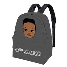 Load image into Gallery viewer, CUSTOM Backpack - Jeremiah GREY- CONTACT US BEFOR ORDERING FOR PERSONALISED DETAILS
