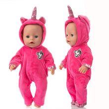 Load image into Gallery viewer, Suit+Shoes Dolls Outfit For 17 inch 43cm Baby Doll Cute Jumpers Rompers Doll Clothes
