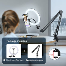 Load image into Gallery viewer, Selfie Ring Light Photography Led Rim Of Lamp with Optional Mobile Holder Mounting Tripod Stand Ringlight For Live Video Stream
