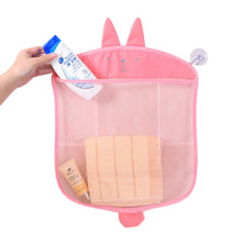 Load image into Gallery viewer, Baby Bath Toys Cute Duck Frog Mesh Net Toy Storage Bag Strong Suction Cups Bath Game Bag Bathroom Organizer Water Toys for Kids
