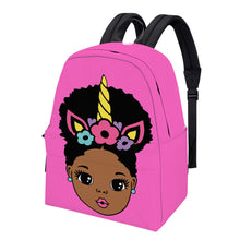 Load image into Gallery viewer, Cotton Backpack Aafro Unicorn
