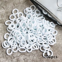 Load image into Gallery viewer, Kid Small Hair Bands Baby Girl Children Headbands Colorful Elastic Hair Tie Nylon Scrunchie Hair Rope 50/100pcs Hair Accessories
