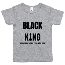 Load image into Gallery viewer, Black King Chess Infant Tee

