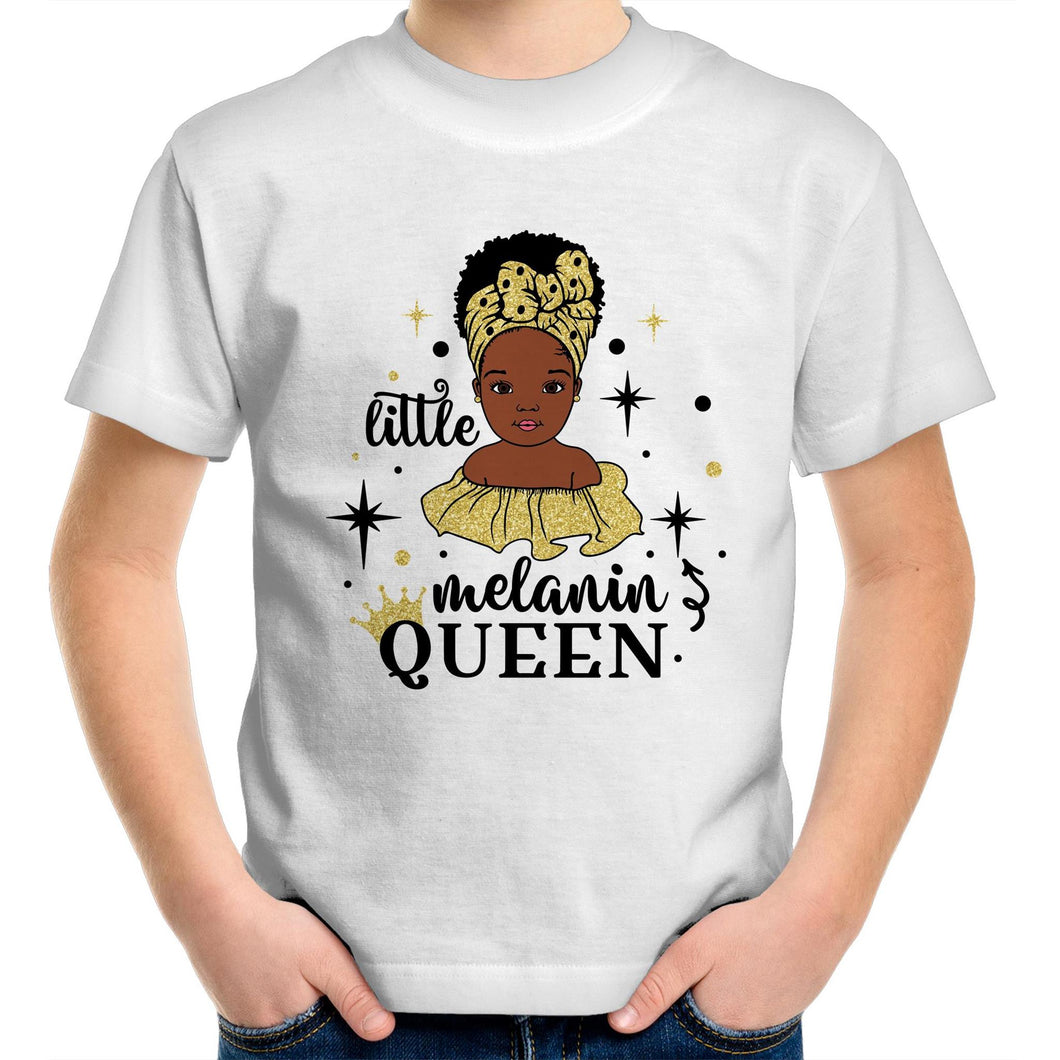 Little Melanin Queen Kids/Youth Crew T-Shirt