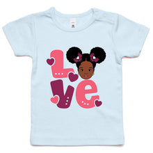 Load image into Gallery viewer, Aafro Girl Love Infant Tee

