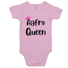 Load image into Gallery viewer, Aafro Queen Crown Baby Onesie Romper
