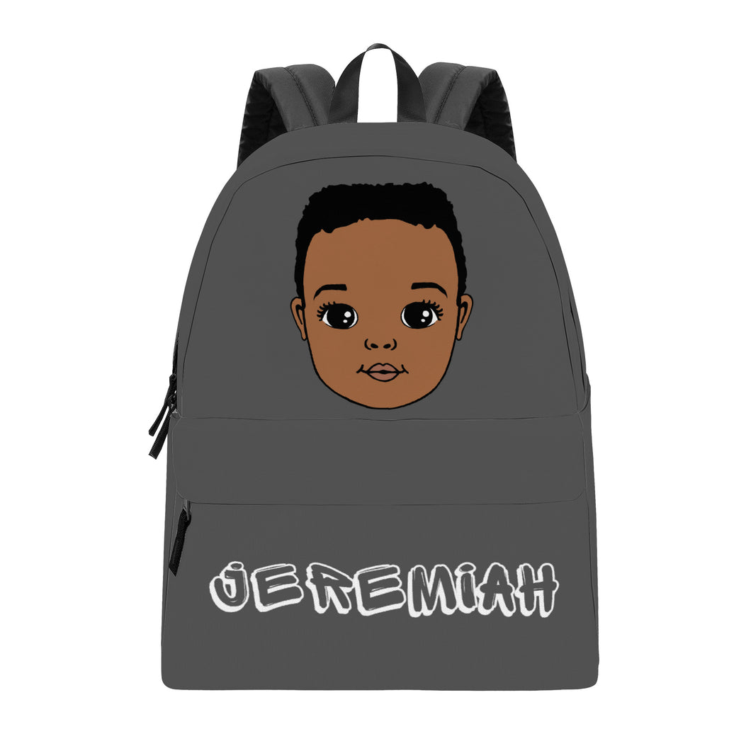 CUSTOM Backpack - Jeremiah GREY- CONTACT US BEFOR ORDERING FOR PERSONALISED DETAILS