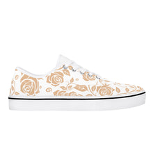 Load image into Gallery viewer, Women&#39;s Skate Shoe - White/pink roses
