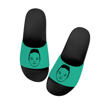 Load image into Gallery viewer, Aafro Boy Silhouette Slides - Kids/Adults
